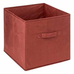 Pudełko do regału 31x31cm Velvet czerwone