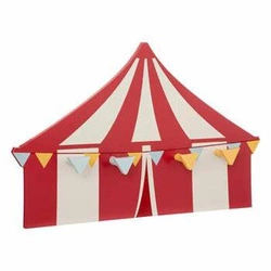 Wieszak ścienny Circus Atmosphera nowoczesny do pokoju dziecięcego kolorowy 4 haki MDF