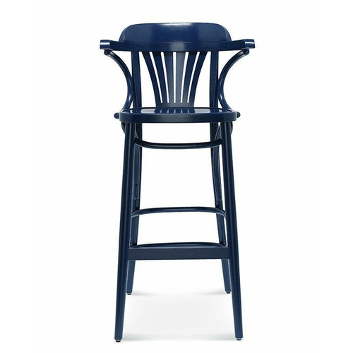 Hoker drewniany z oparciem i podłokietnikami Fameg BST-165 CATA personalizowany do kuchni 75 cm