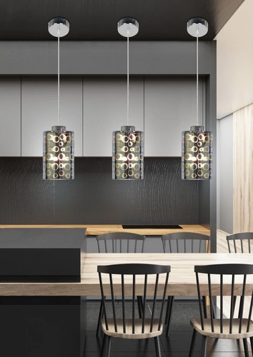 Lampa wisząca Nocturno 12 1x40W E27 chrom