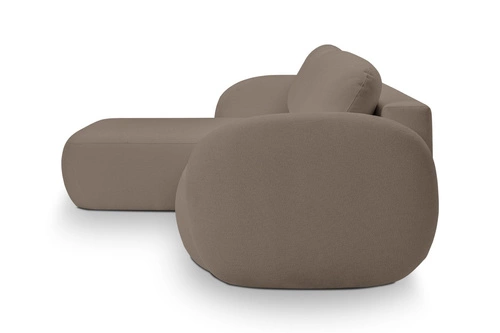 Narożnik Salby z funkcją spania lewy brązowy Sicuro 45