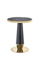 Stół Nasoma okrągły, czarny marmur