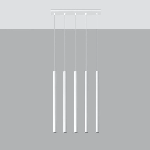 Lampa wisząca PASTELO 5 biała