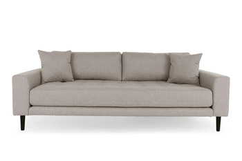 Sofa Lido 3 beżowa ciemna/ nogi czarne