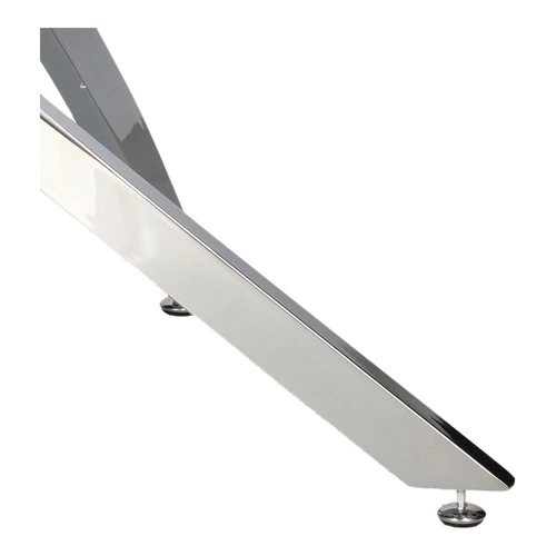 Stolik kawowy Amber 90cm transparentny/ chrom OUTLET