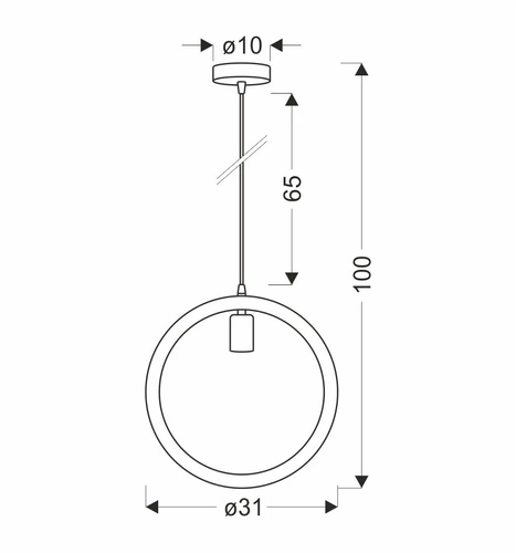 Lampa wisząca Kolo czarny+beżowy 1x40W E27