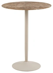 Stół barowy Malta okrągły do kuchni ceramika kaszmir 80 cm Actona
