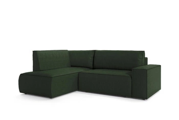 Narożnik Molde L lewy sztruks zielony Poso 14