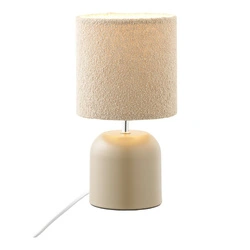 Lampka nocna Morley beżowa z abażurem do sypialni House Nordic