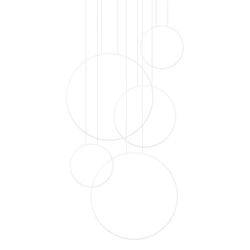 Lampa wisząca LED RIO 5 biała nowoczesna do salonu i jadalni Thoro 5-punktowa