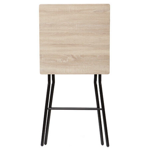 Stół barowy składany 2-osobowy industrialny 60x60 cm do kuchni naturalny blat 5five