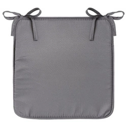 Poduszka na krzesło 39x39 cm szara        ciemna