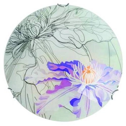 Plafon sufitowy Spring 40 fioletowy nowoczesny okrągły do salonu i sypialni E27