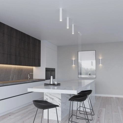 Lampa sufitowa LAGOS 2P biała nowoczesna do salonu i kuchni 2-punktowa