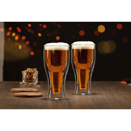 Szklanki do piwa 350 ml z borokrzemowego szkła 5five simply smart zestaw 2 sztuki