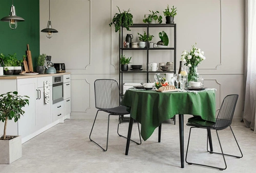 Krzesło Dill Intesi czarne metalowe z poduszką ekoskóra loftowe do jadalni i kuchni