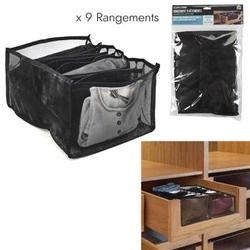 Organizer do szuflady na odzież czarny