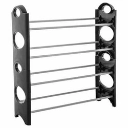 Nowoczesny regał na buty Bubble 5five simply smart czarny 4 półki do przedpokoju 64 cm