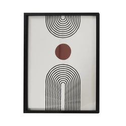 Obraz dekoracyjny Art-deco Intesi 60x45 cm czarna ramka do salonu i sypialni