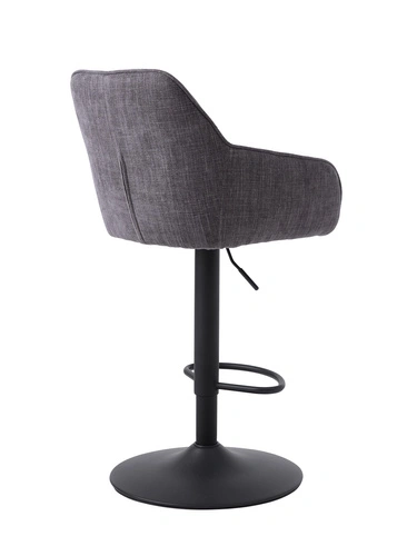 Hoker Lova nowoczesny obrotowy z podłokietnikami grafitowy do kuchni czarny