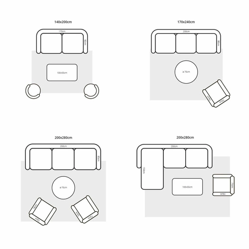 Dywan shaggy do salonu Gravel Mix 250x350 cm wełniany szary jasny nowoczesny łatwy w czyszczeniu