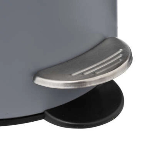 Kosz na śmieci łazienkowy 3L Colors szary nowoczesny z pedałem i wyjmowanym wiaderkiem 5five