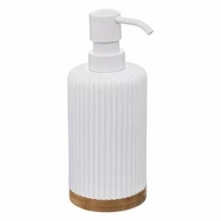 Dozownik do mydła Modern biały 5five simply smart nowoczesny bambus do łazienki 270 ml