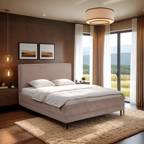 Łóżko Foggy 160x200cm taupe Ambience 04 GR3