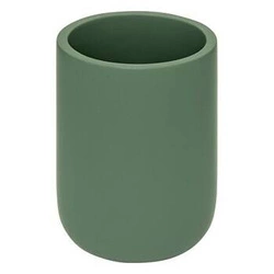 Duo zielony pojemnik na szczoteczki do zębów do łazienki, nowoczesny poliresin 7,2 cm