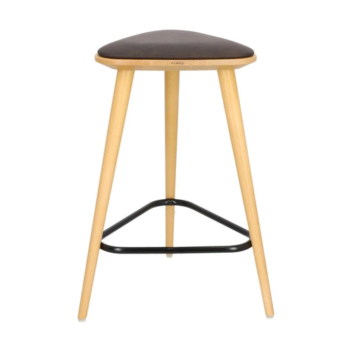 Stołek barowy Fameg Finn standard CAT A vintage 812, buk miodowy 02 OUTLET