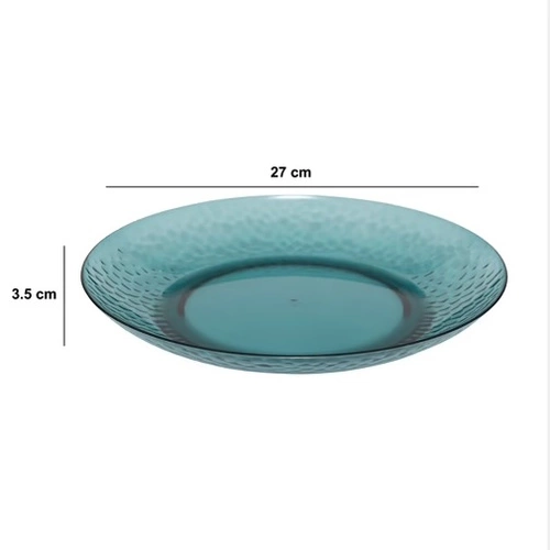 Talerz Estiva 27 cm plastikowy niebieski