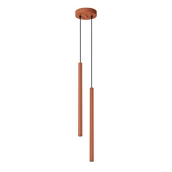 Lampa wisząca PASTELO 2 ochra czerwona