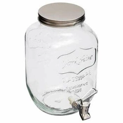 Szklany słój do napojów Yorkshire 4l z kranikiem na lemoniadę i wodę 5five simply smart