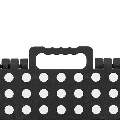 Stołek składany plastikowy czarny 39 cm do kuchni i łazienki 5five simply smart