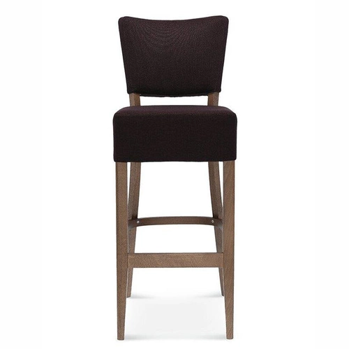 Hoker drewniany z oparciem Tulip.2 FAMEG personalizowany, nowoczesny, skórzany do kuchni