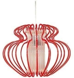 Lampa wisząca Imperia 1x60W E27 450x330 mała czerwona
