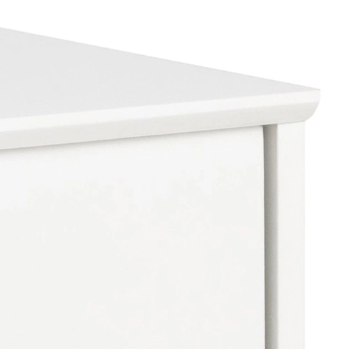 Komoda Mitra biała nowoczesna na drewnianych nóżkach 100 cm do salonu i sypialni Actona