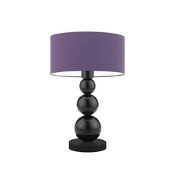 Lampka HONOLULU abażur fioletowy stelaż czarny