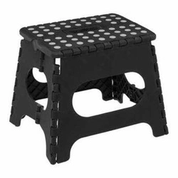 Składany taboret plastikowy 5five simply smart czarny 27 cm do łazienki i garderoby