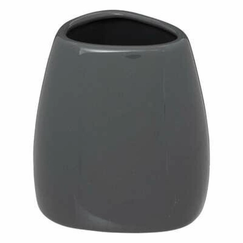 Kubek na szczoteczki do zębów ceramiczny szary Colors nowoczesny do łazienki 5five