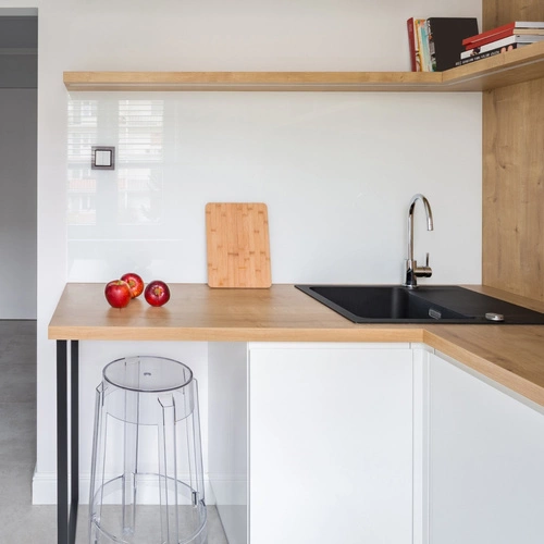 Hoker transparentny Ghost 75 cm nowoczesny stołek barowy do kuchni i jadalni D2.DESIGN