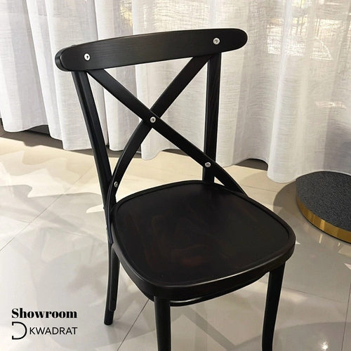 Krzesło drewniane Fameg A-8810/2 do jadalni i kuchni brązowe bukowe nowoczesne rustykalne