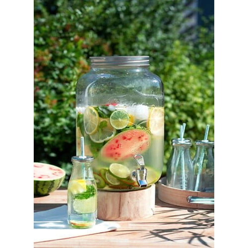 Szklany słój do napojów z kranikiem Yorkshire 8 l na przyjęcie nowoczesny 5five simply smart