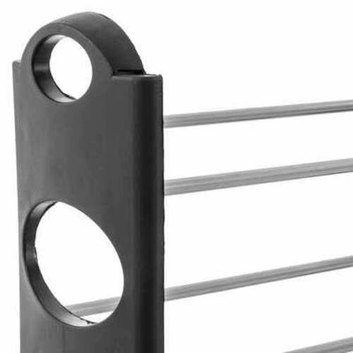 Nowoczesny regał na buty Bubble 5five simply smart czarny 4 półki do przedpokoju 64 cm