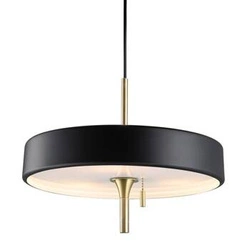 Lampa wisząca ARTDECO czarno - złota 35cm