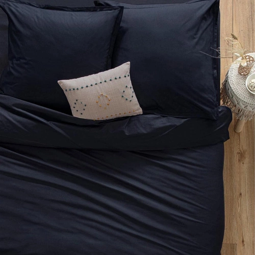 Poszewka na poduszkę 63 x 63 cm bawełna  niebieska