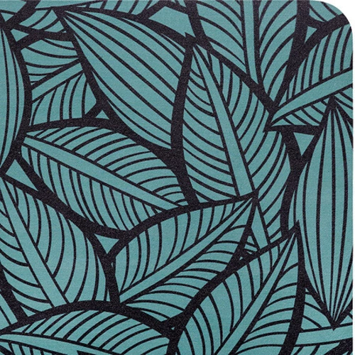 Mata diatomitowa antypoślizgowa 5five simply smart 45x75 cm szybkoschnąca do łazienki z liśćmi