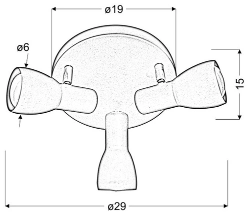 Plafon sufitowy Picardo musztardowy nowoczesny metalowy do salonu i kuchni regulowany 29 cm