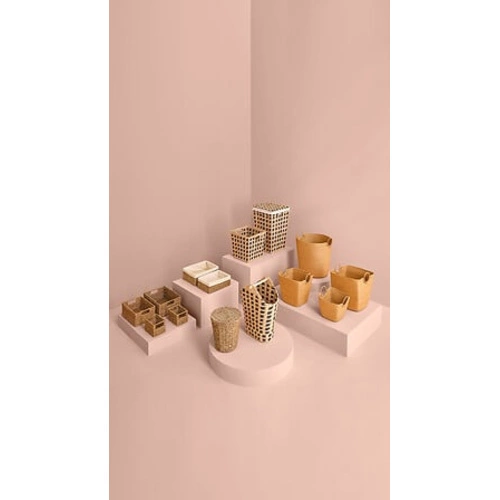 Kosz dekoracyjny do przechowywania 9L boho pleciony z trzciny 5five simply smart