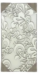 Plafon Cedra glamour szklany lustrzany prostokątny 48 cm do łazienki i sypialni